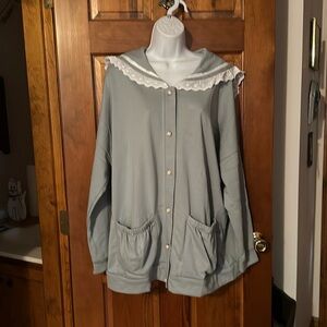 Sailor collar lace jacket